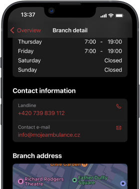 Branch info - Feature